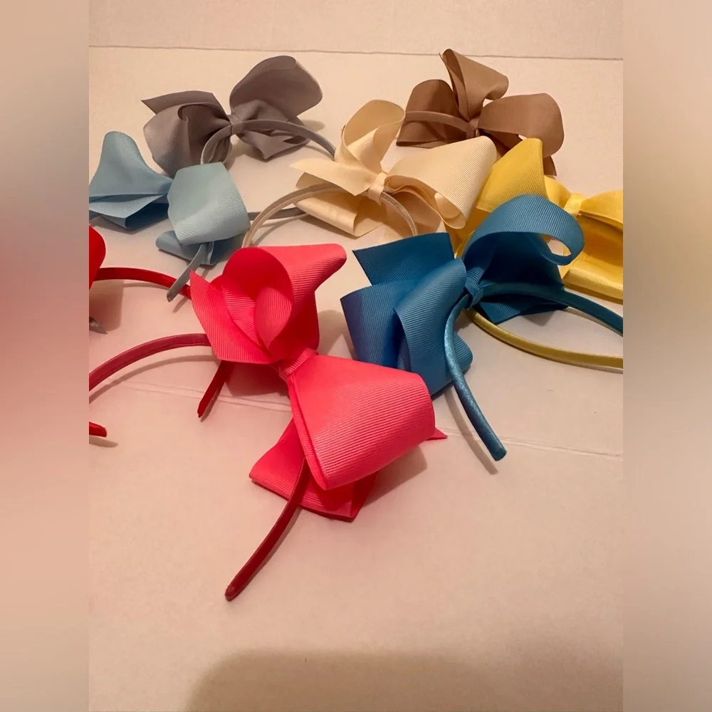 8 Grosgrain Bow Headbands